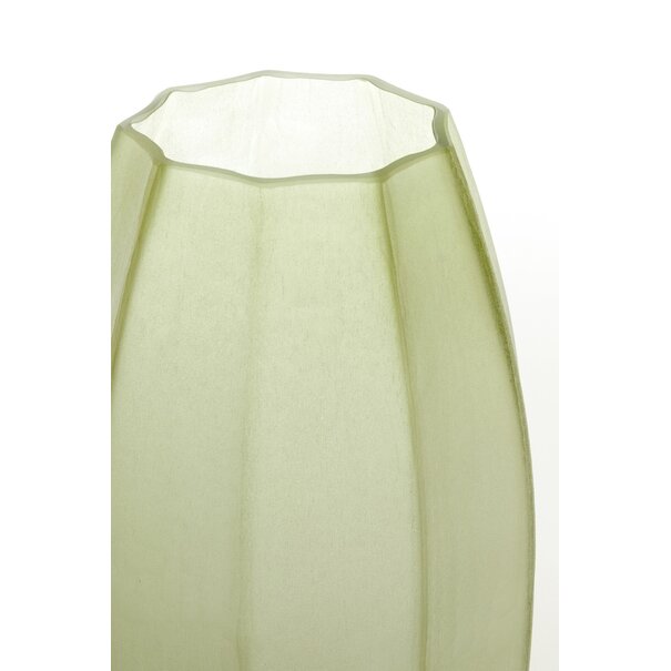 Light en Living Vaas Ø23x38 cm BRADLEY glas olijf groen