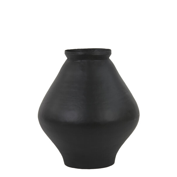 Light en Living Vaas deco YABITA mat zwart - 2 maten