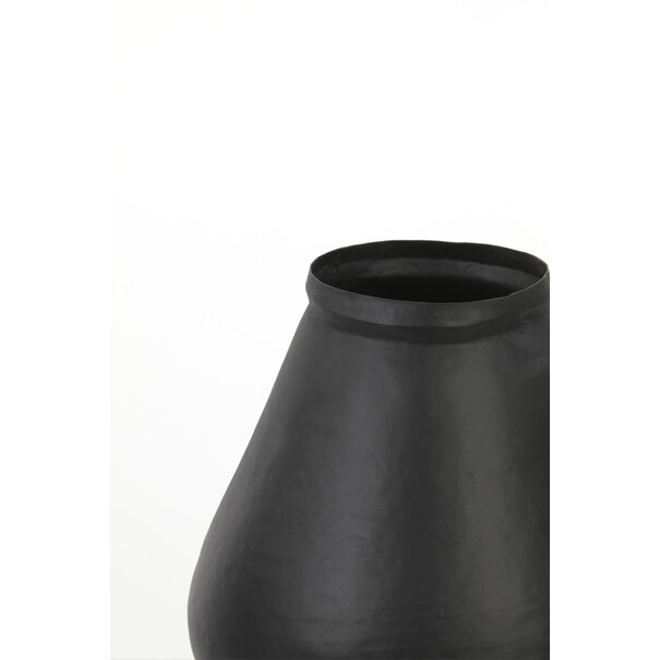 Light en Living Vaas deco YABITA mat zwart - 2 maten