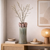 Vaas Tulips Mint Green ceramic tulip shaped L