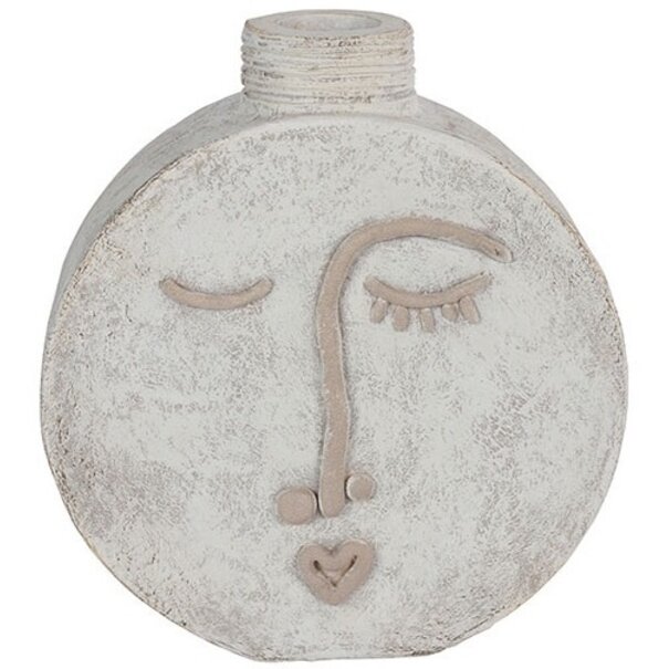 Countryfield Fles / Vaas gezicht Picasso wit