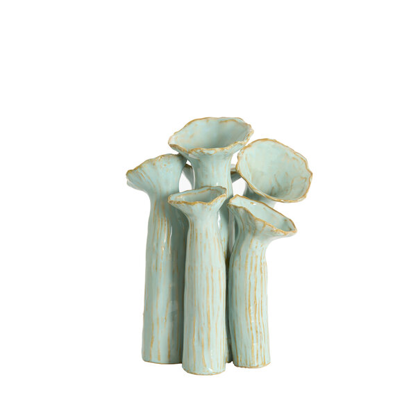 Light en Living Vaas deco  24x21x31 cm MISURINA paars-lichtblauw