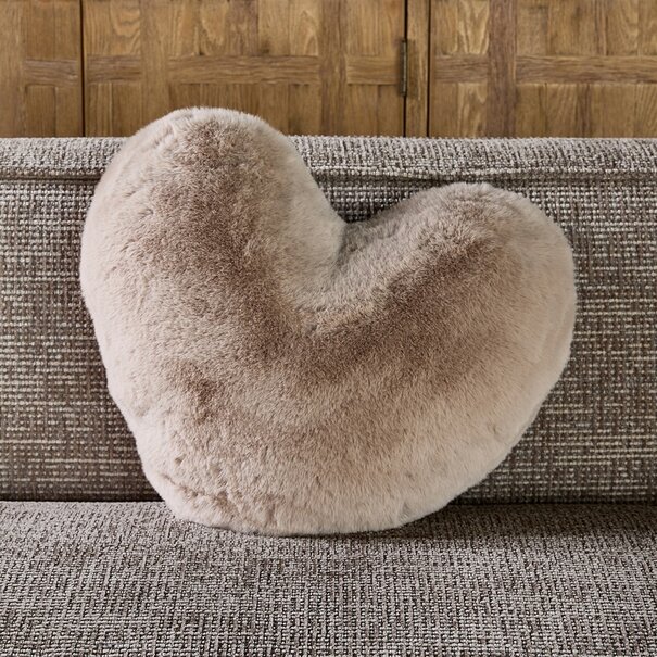 Riviera Maison Heather Alba Heart Faux Fur kussen