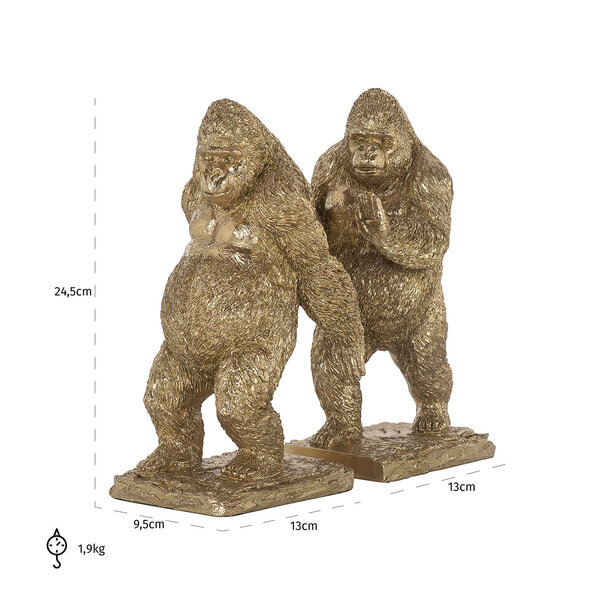 Richmond Interiors Boekenstandaard Donky goud