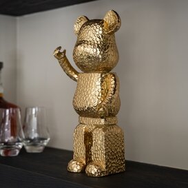 Deco object beer goud (Gold)