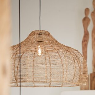 Kap Ø43x29 cm TONODA jute naturel (excl pendel)