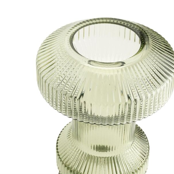 Vaas - Kandelaar Ara 13x33,5 cm - groen