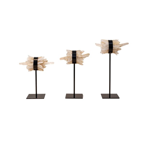 PTMD Ornament Yerin Naturel mineraal Quartz cluster - maat S