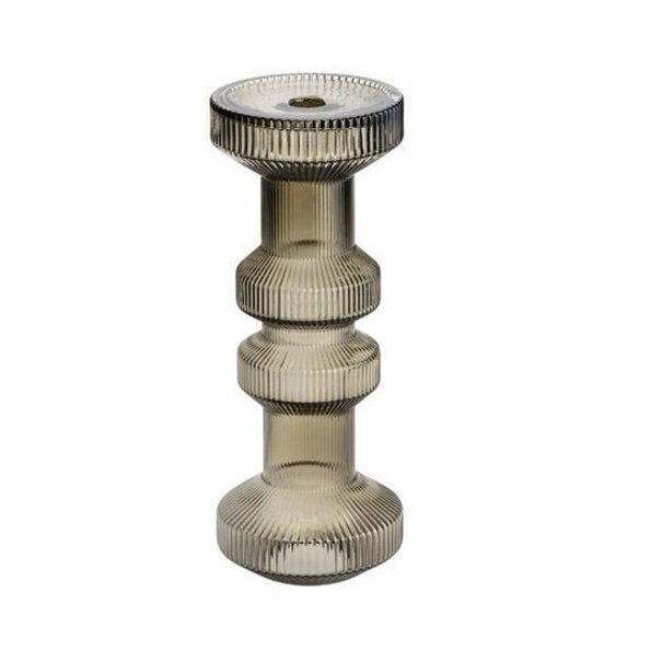 Vaas - Kandelaar Ara 13x33,5 cm - bruin