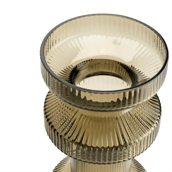 Vaas - Kandelaar Ara 13x46,5 cm - bruin