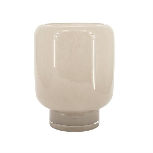 By Boo Vaas  / Windlicht Solenne groot - taupe