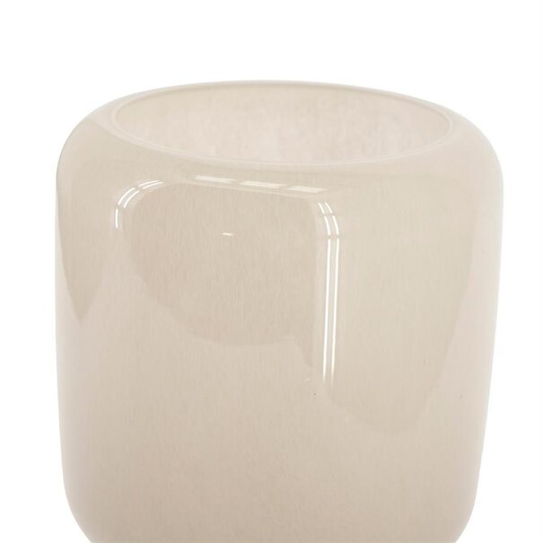 By Boo Vaas  / Windlicht Solenne groot - taupe