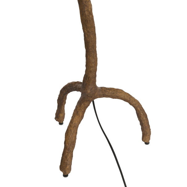 Light en Living Vloerlamp Guja 137cm - Bruin