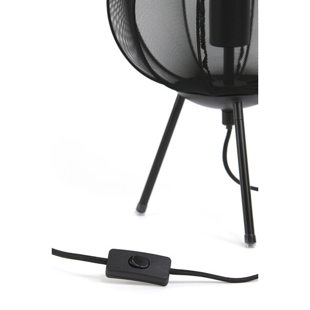 Light en Living Tafellamp Ø34x60 cm PLUMERIA zwart