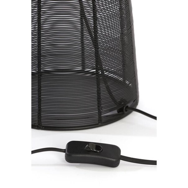 Light en Living Tafellamp Ø24x54 cm ABOSO mat zwart