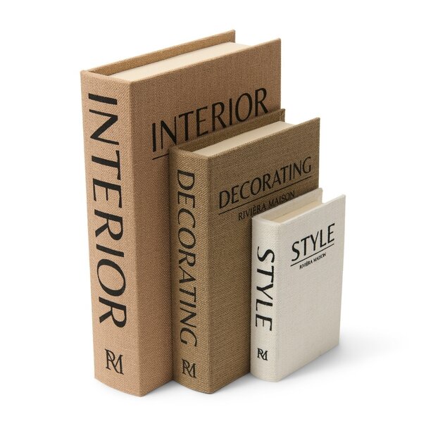 Riviera Maison Opbergboxen Decoratieve set van 3 boeken