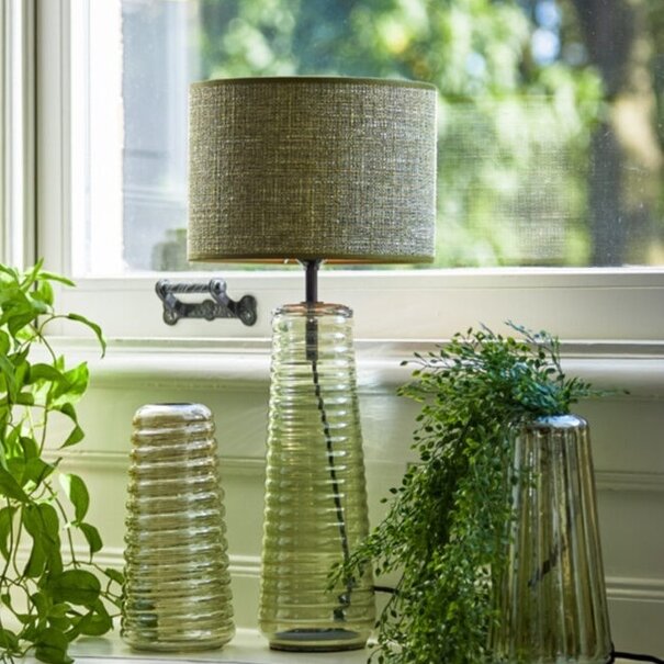 Light en Living Lampenkap textiel tweed 30x30x21cm groen