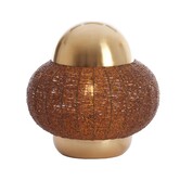 Tafellamp Cetara Kralen Bruin Ø32x33 cm