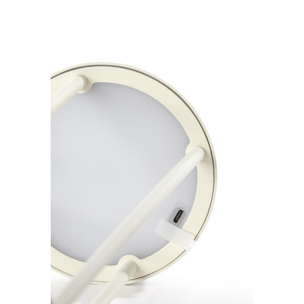 Light en Living Tafellamp LED Ø13x28 cm ISALO creme