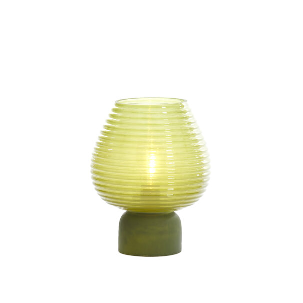 Light en Living Tafellamp LED Ø18x23 cm ALENNA glas groen