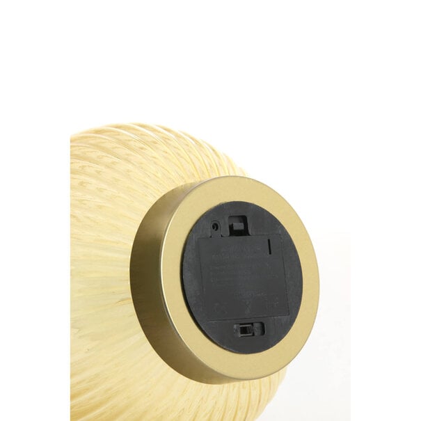 Light en Living Tafellamp LED Ø14.5x19.5 cm TAJERA glas  okergeel+goud