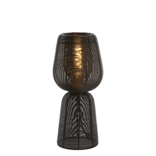 Light en Living Tafellamp Ø18x42 cm ABOSO Zwart