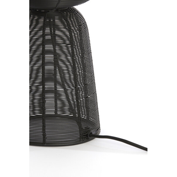 Light en Living Tafellamp Ø18x42 cm ABOSO Zwart