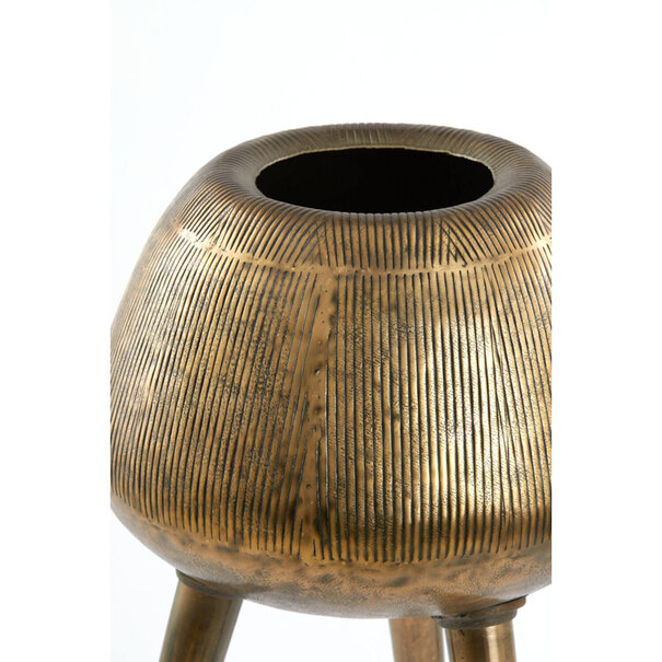 Light en Living Pot op voet deco Ø44x124 cm MARIELLE goud