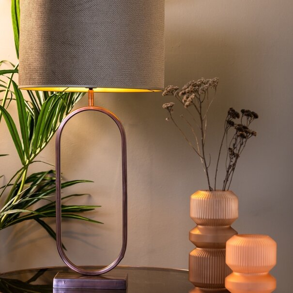 Light en Living Lampvoet JAMIRI antiek koper 20 x 13 x 55 cm