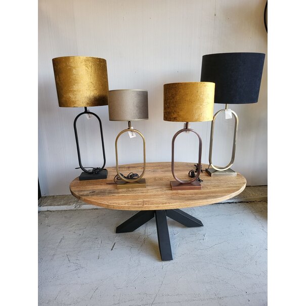 Light en Living Lampvoet JAMIRI antiek koper 20 x 13 x 55 cm