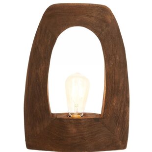 Tafellamp CARINI - bruin - 27x10x35cm