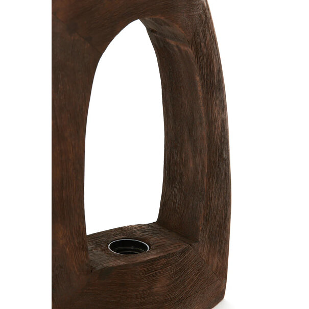 Light en Living Tafellamp CARINI - bruin - 27x10x35cm