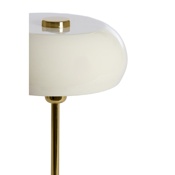 Light en Living Tafellamp Ø26x47 cm SURIN glans crème+goud