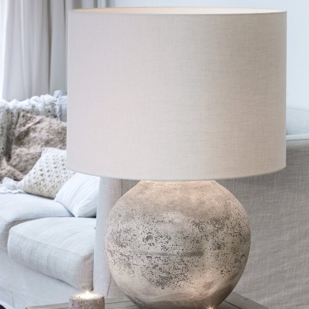 Light en Living Lampenkap cilinder 40-40-30 cm LIVIGNO eiwit