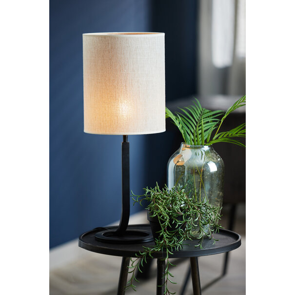 Light en Living Lampenkap cilinder 25-25-30 cm BRESKA parel wit