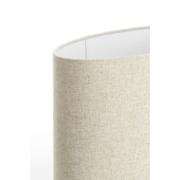 Light en Living Kap ovaal recht smal 38­-17,5-­28 cm LIVIGNO naturel