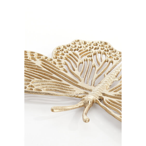 Light en Living Ornament BUTTERFLY set van 3 glanzend goud