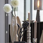 Vaas deco 25,5x21,5x42,5 cm CHIADO  glans beige