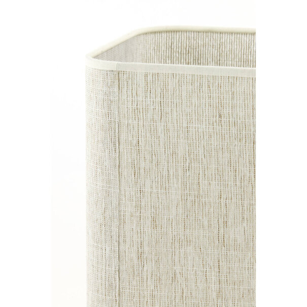 Light en Living Lampenkap vierkant rond hoog 20-20-26 cm BRESKA parel wit