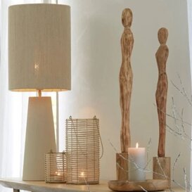 Lampvoet Ø18x43 cm YELOS mat crème