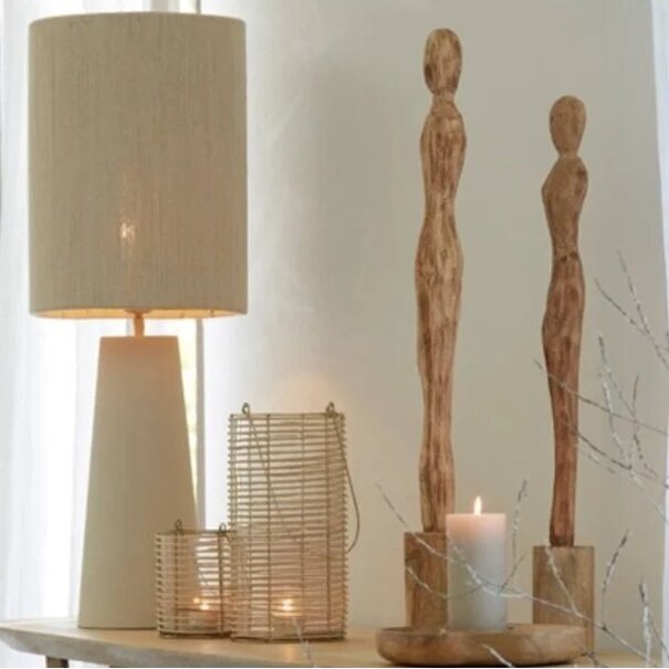 Light en Living Lampvoet Ø18x43 cm YELOS mat crème