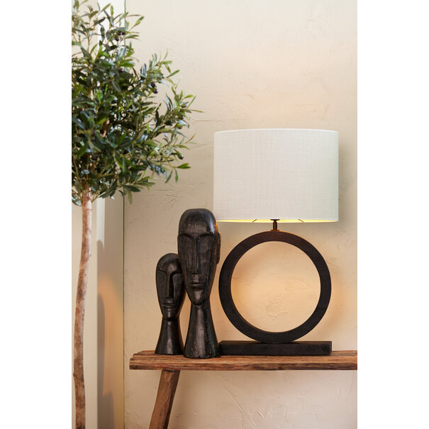 Light en Living Kap ovaal recht smal 45-21-32 cm SAVERNA eiwit