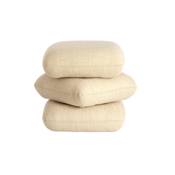 Light en Living Poef 44,5x44,5x44,5 cm LAURIE - crème