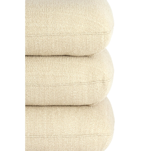 Light en Living Poef 44,5x44,5x44,5 cm LAURIE - crème