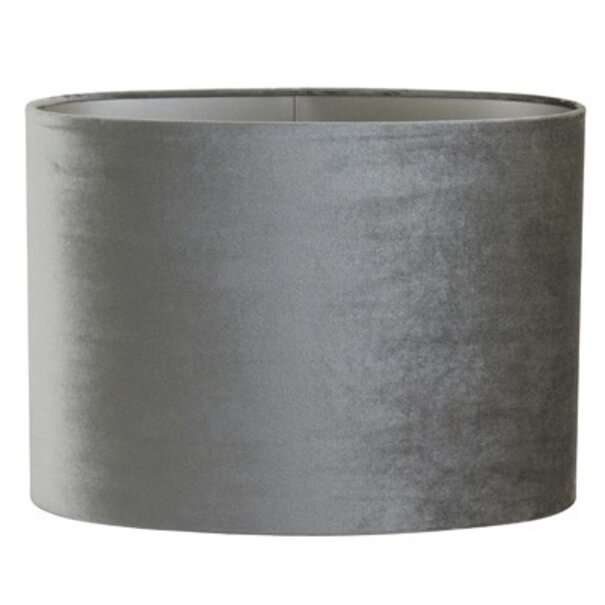 Light en Living Lampenkap ovaal recht smal ZINC taupe - diverse afmetingen