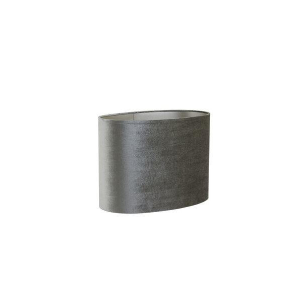 Light en Living Lampenkap ovaal recht smal ZINC taupe - diverse afmetingen