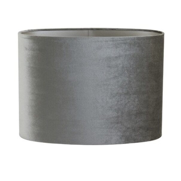 Light en Living Lampenkap ovaal recht smal ZINC taupe - diverse afmetingen