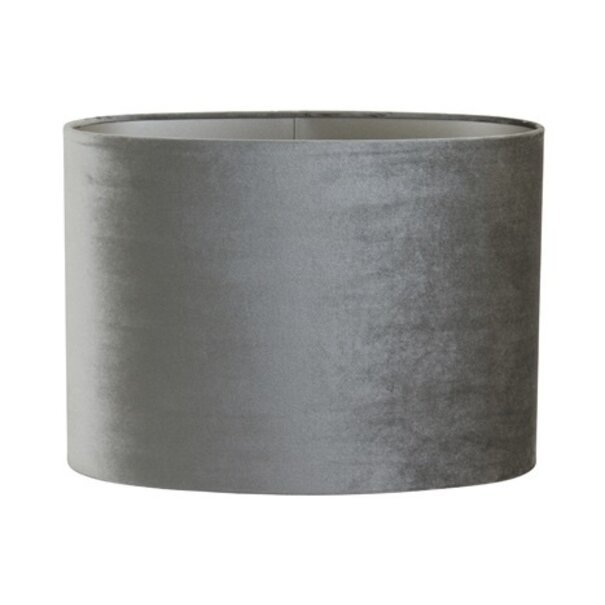 Light en Living Lampenkap ovaal recht smal ZINC taupe - diverse afmetingen