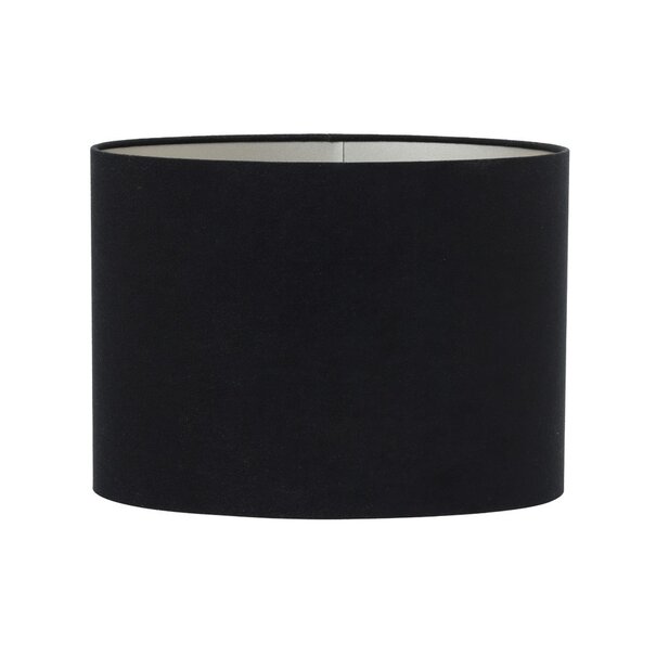 Light en Living Lampenkap ovaal recht VELOURS zwart-taupe - diverse maten
