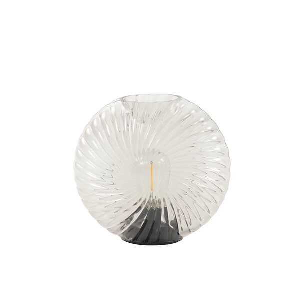 Light en Living Tafellamp LED MILADO  glas zand - 16,5 x 7 x 16,5 cm